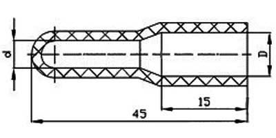 Колпачок К444 - габаритная схема